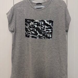 Woman’s Zara Sparkle Design Short Sleeve T